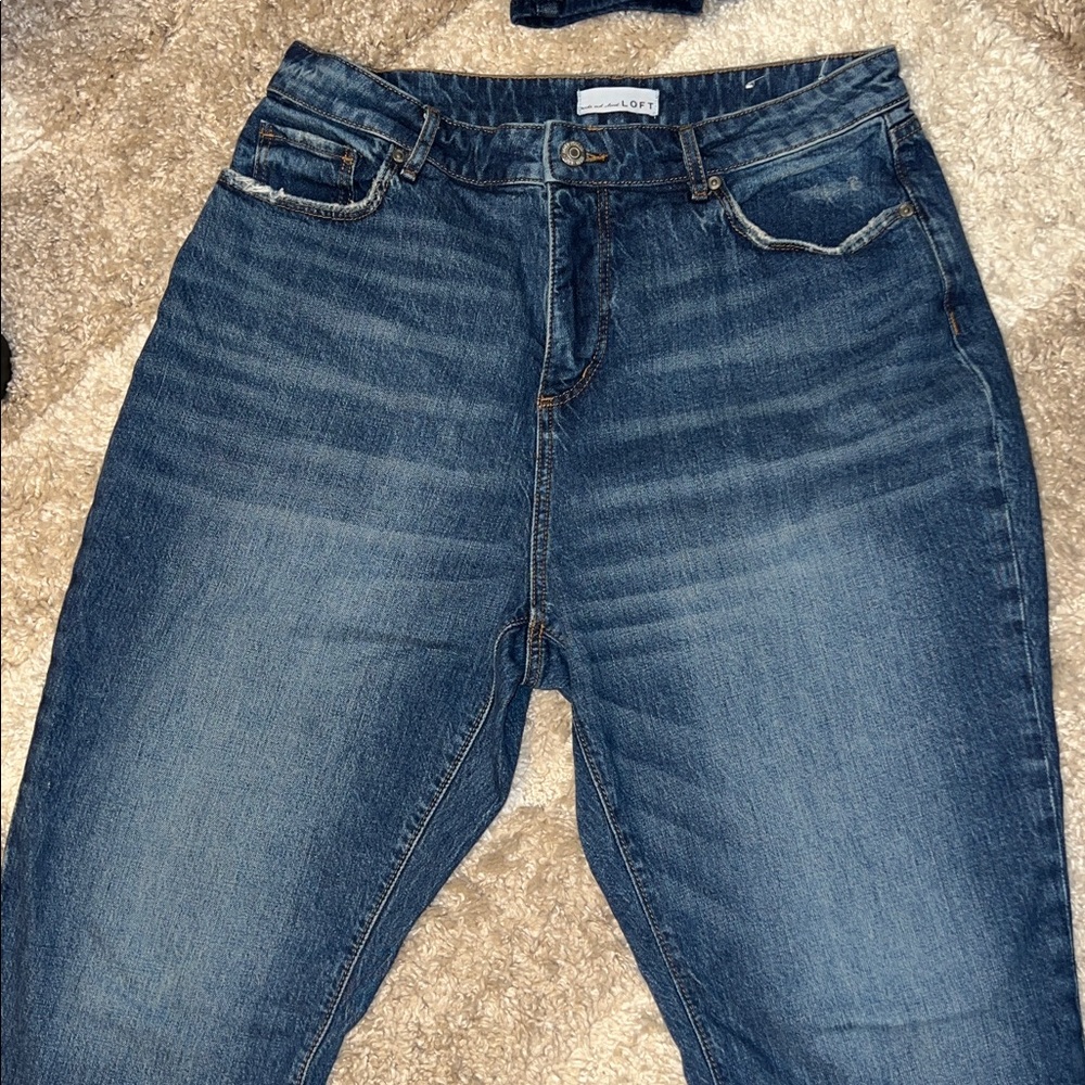 LOFT Women's Blue Ankle & Cropped Jeans
